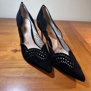 Boden Black Leather Heels